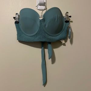 tori praver swimwear seafoam bathing suit top NWOT